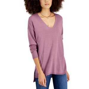 INC International Concepts Solid V Neck Sweater